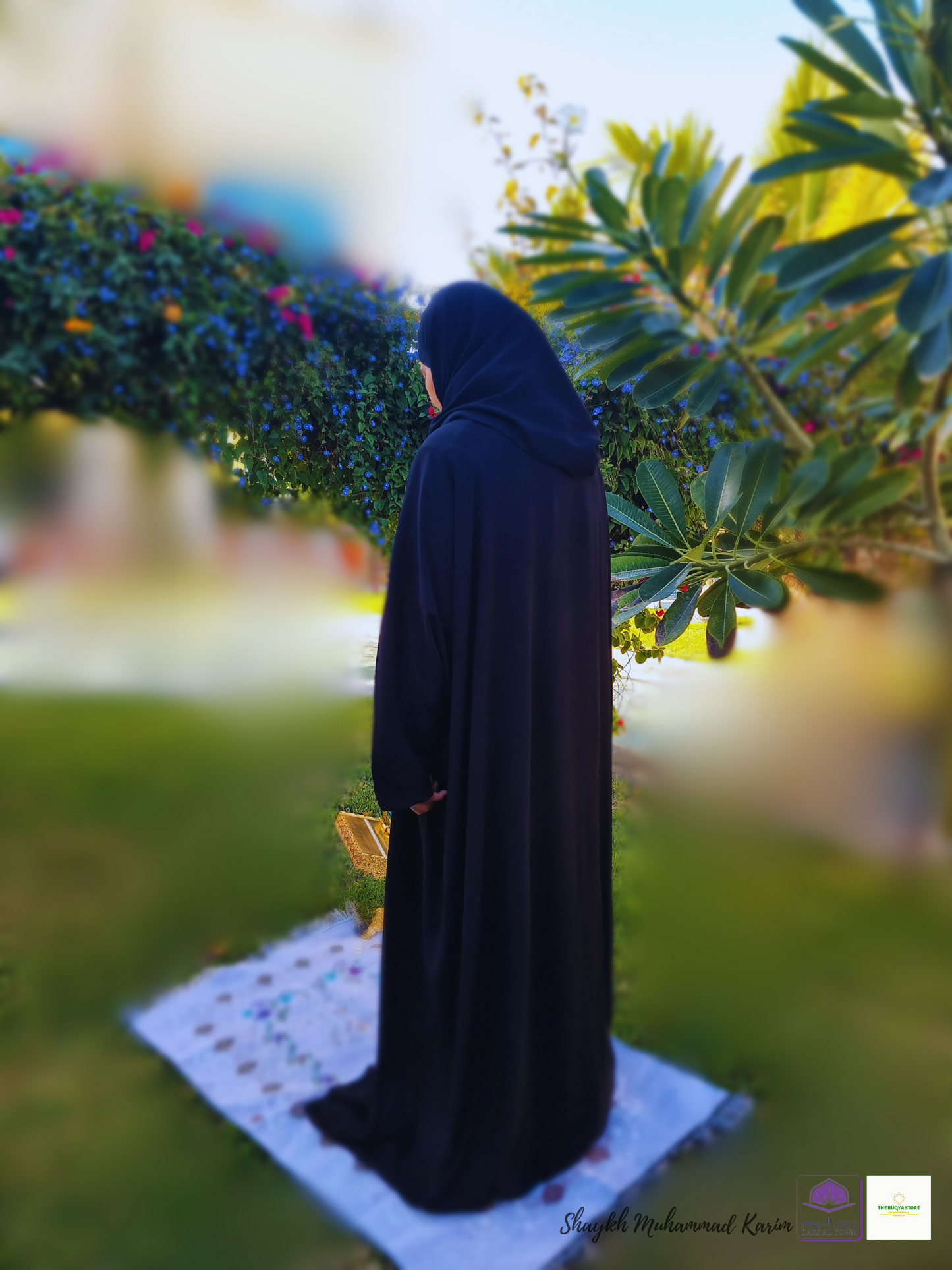 One piece Khimar/ Burqa for Salah. A must have this Ramadhan! (Black Cotton fabric)