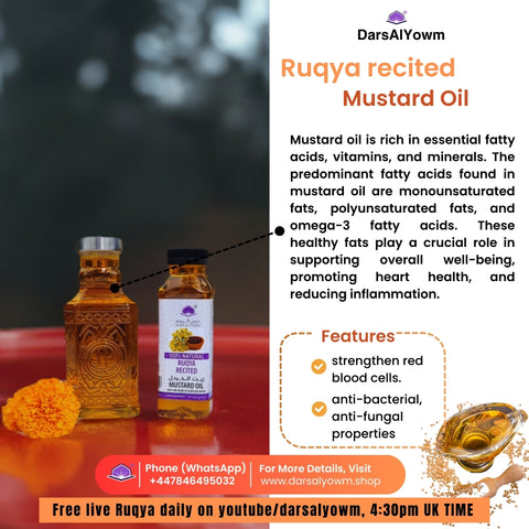 Ruqya Recited Natural Mustard Oil, 330ml