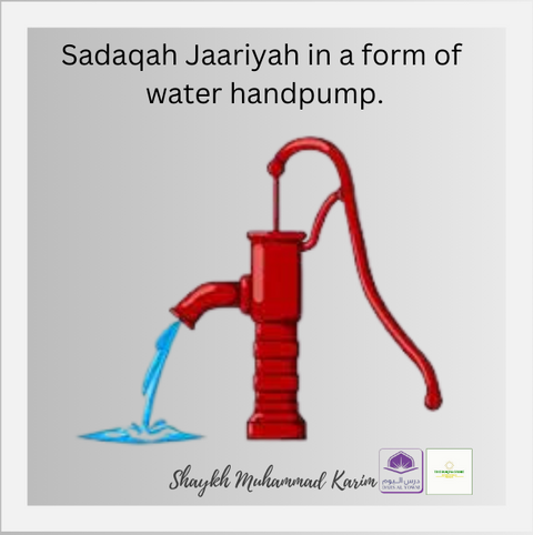 Recurring Sadaqah service (Sadaqah Jaariyah) in a form of building water handpumps