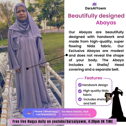 Beautiful Abayas (Soft flowing Nida fabric)